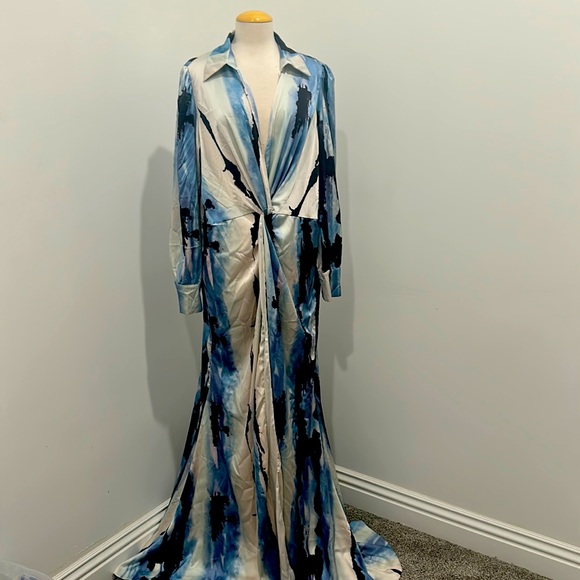 Fashion Nova Dresses & Skirts - MULTI COLOR , LONG SLEEVE MAXI DRESS, SIZE 3X